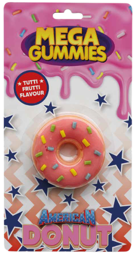 MEGA GUMMIES DONUT 120g ovocné želé