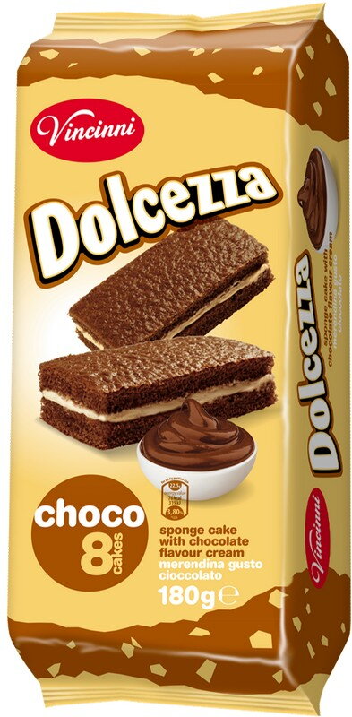 DOLCEZZA CHOCO 180g čokoládové pečivo