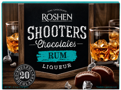 ROSHEN SHOOTERS RUM 150g liquérový dezert 