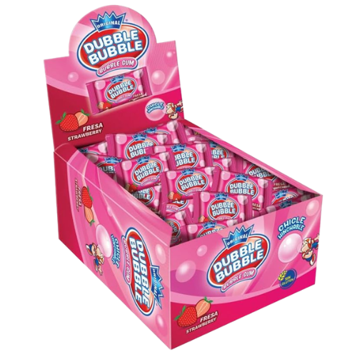 DUBBLE BUBBLE STRAWBERRY 4,5g ovocné žvýkačky (Balení:100ks 1ks=1,40Kč)