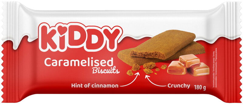 KIDDY CARAMELISED 180g skořicové sušenky