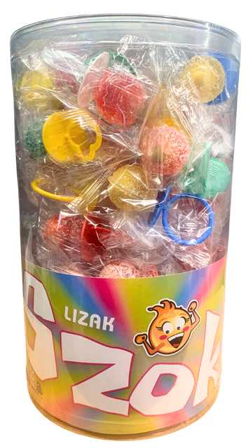 CUMEĽ KYSELÝ+ŽVÝKAČKA 16g ovocné lízátko (Balení:60ks 1ks od 4,50Kč)