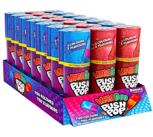 BAZOOKA MEGA PLUSH POP 30g lízátkový dávkovač (Balení:18ks 1ks=39Kč)