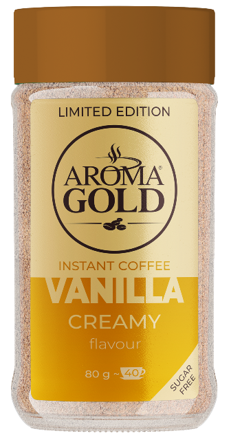 AROMA GOLD VANILLA 80g vanilková instantní káva