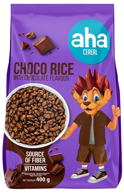AHA CEREAL CHOCO RICE  400g čokoládová rýže