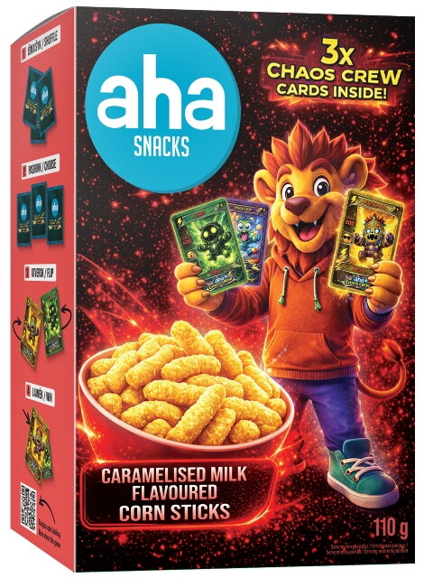 AHA SNACK RED 110g karamelové křupky