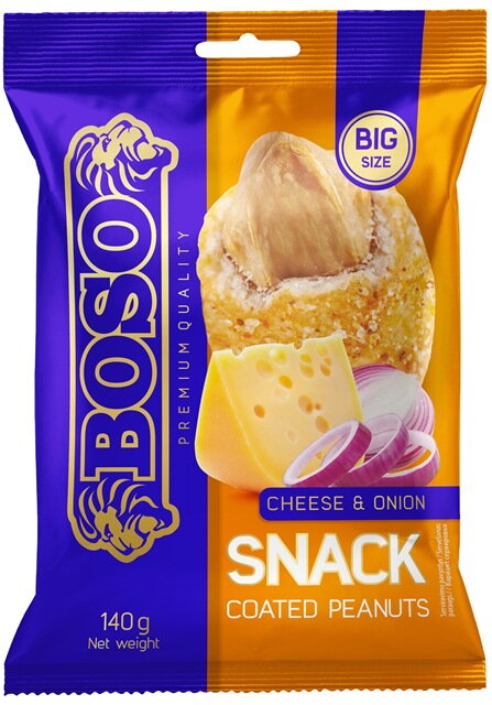 BOSO SNACK 140g sýr-cibula