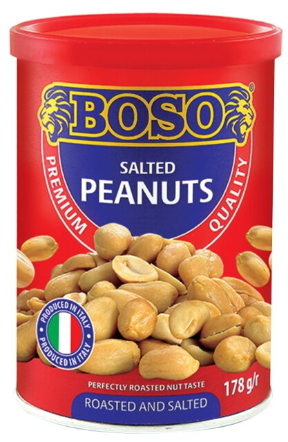 BOSO PEANUTS 178g solené arašídy