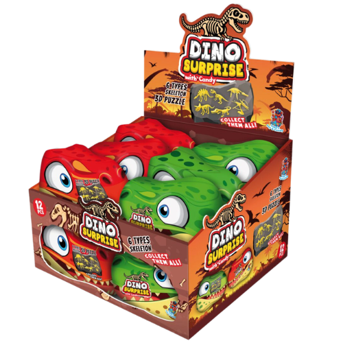 DINO SURPRISE 10g bonbóny s hračkou (Baleni:12ks 1ks=25,50Kč)