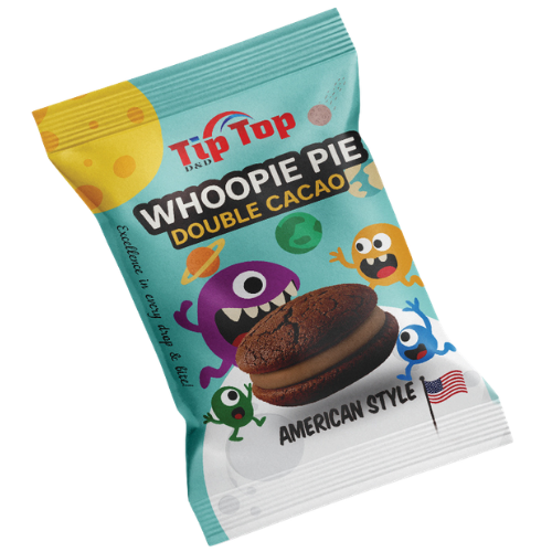 WHOOPIE PIE DOUBLE CHOCO 65g americký koláč