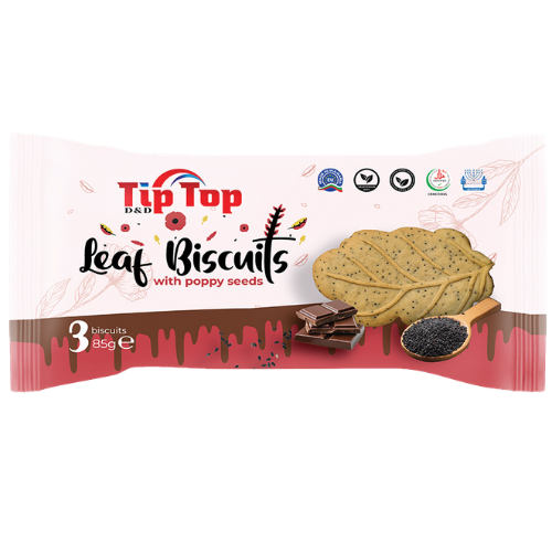 LEAF BISCUITS POPPY SEED 85g s mákem