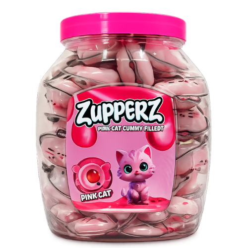 ZUPPERZ PINK CAT 18g želé s náplní (Balení:50ks 1ks=6,90Kč)
