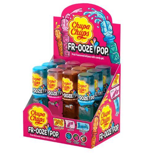 CHUPA CHUPS FROZE POP 26g lízátko s gelem(Balení:12ks 1ks=21.90Kč)