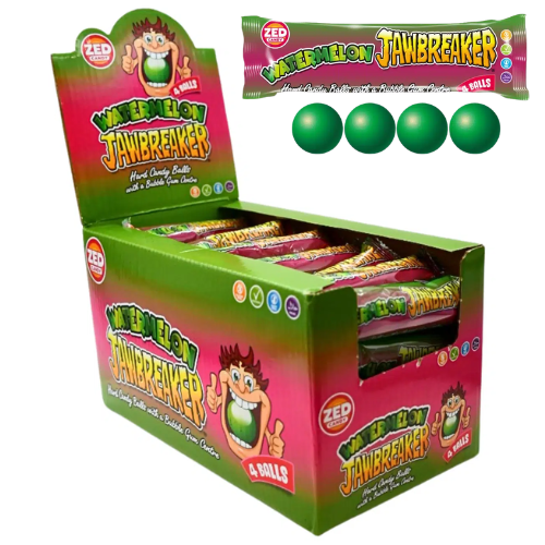 JAWBAREAKER WATERMELON 33g bonbóny se žvýkačkou (Balení:40ks 1ks=9Kč)