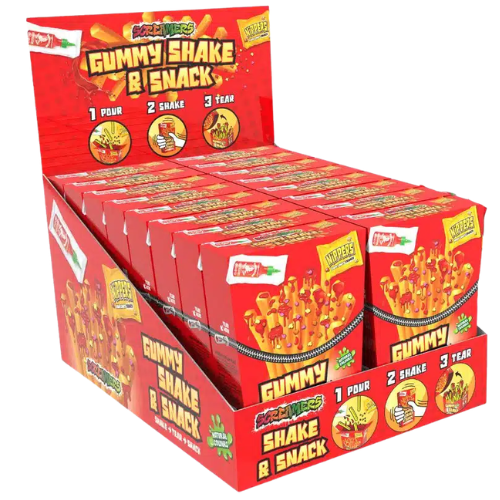 GUMMY SHAKE&SNACK 33g želé s polevou (Balení:12ks 1ks=39Kč)