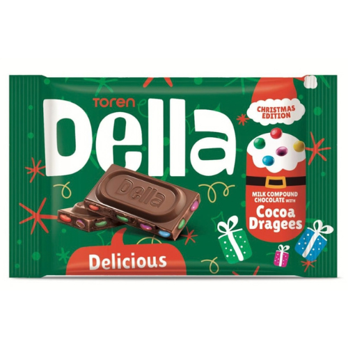 DELLA CHRISTMAS 80g čokoláda s bonbóny