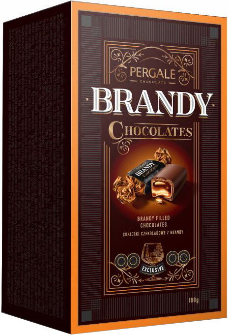 BRANDY CHOCOLATES 190g likérové pralinky BRANDY CHOCOLATES 190g likérové pralinky