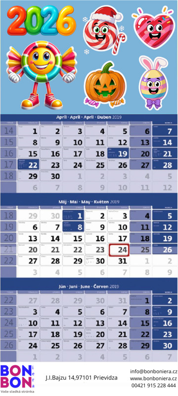 BONBONIERA KALENDÁŘ 2026
