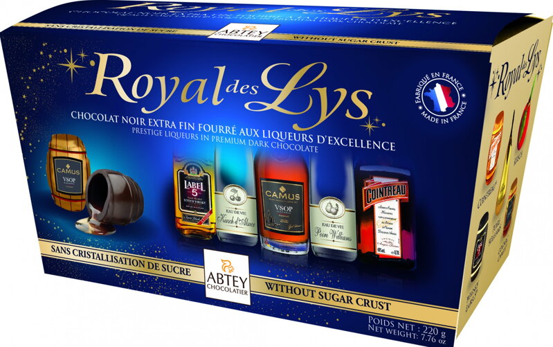 ROYAL des LYS ORIGINAL 220g likérové pralinky 