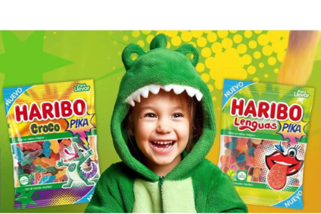 Nové kyselé želé bonbóny HARIBO Lenguas Pika a Croco Pika s ovocnými příchutěmi.